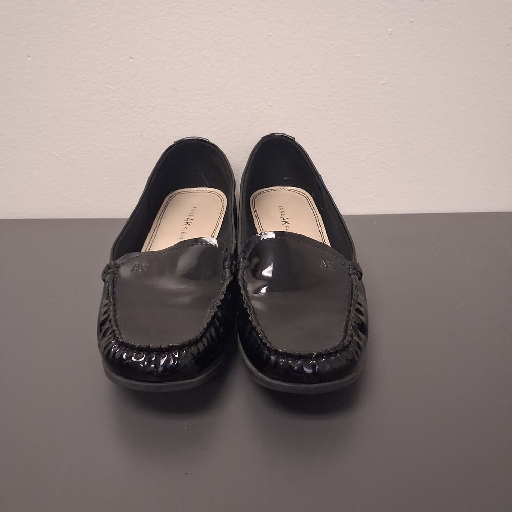 Anne Klein IFlex Black Patent Leather Size 7.5 Classic Dress Shoes